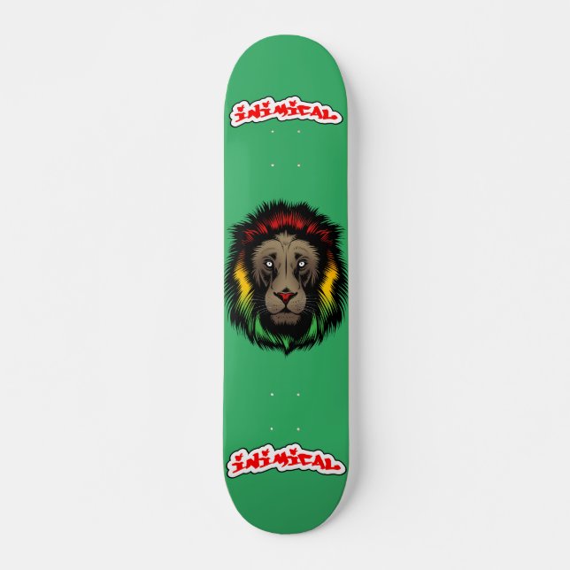 Inimical Reggae Lion Skateboard (Vorne)
