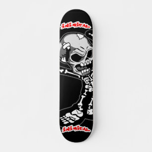 Inimical Skeleton Skateboard