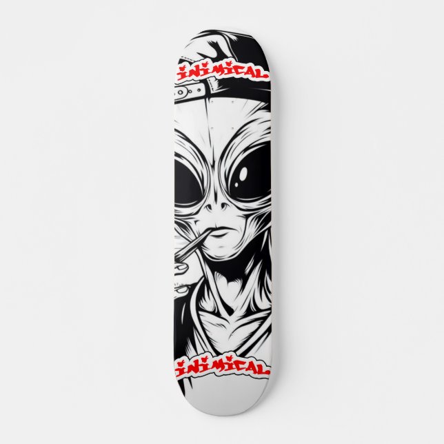 Inimical Stony Alien Skateboard (Vorne)