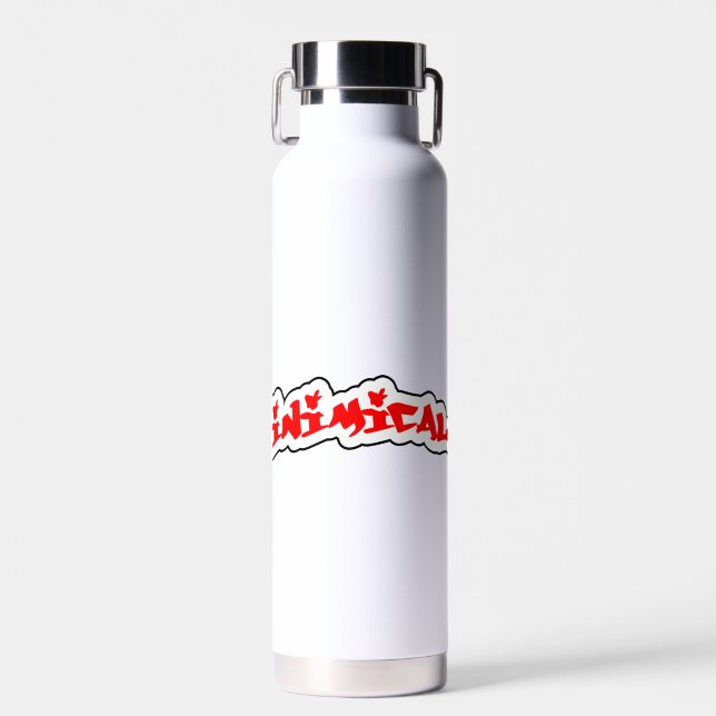Inimikal Graffiti Logo Wasserflasche Trinkflasche (Vorne)