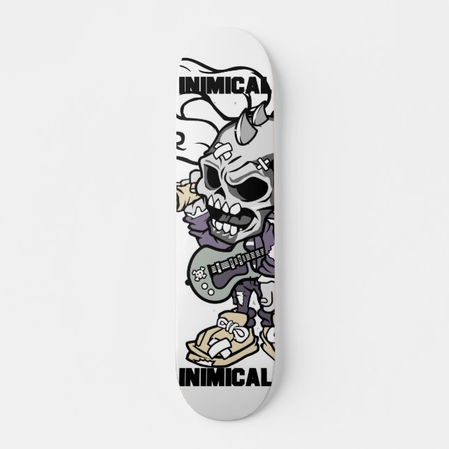 Inimikal Skull Punker Skateboard (Vorne)