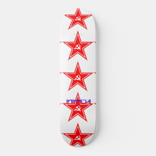Inimikal sowjetischer Star Skateboard (Vorderseite)