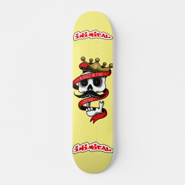 Inimikale Könige der Toten Tattoo Skateboard (Vorne)