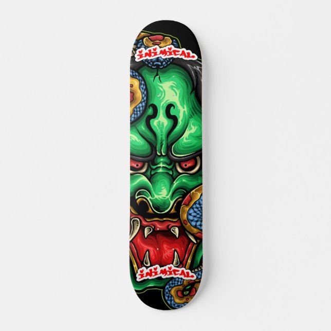 Inimikaler Kapitän des Schlangendecks Skateboard (Vorne)