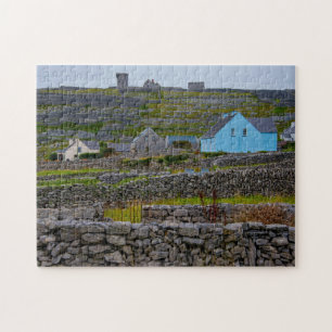 Inisheer Steinmauern Galway Irland.
