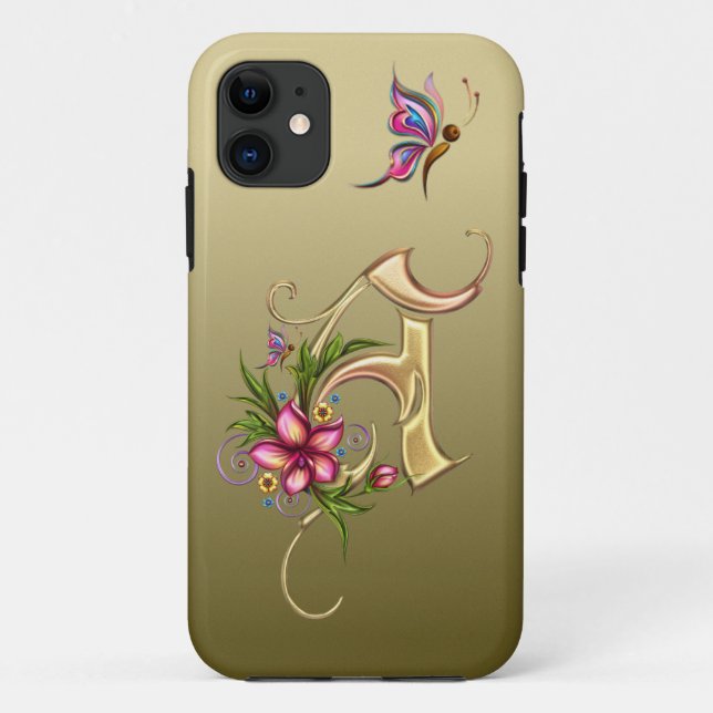 Initial A Case-Mate Tough Apple iPhone 11 Fall Case-Mate iPhone Hülle (Rückseite)