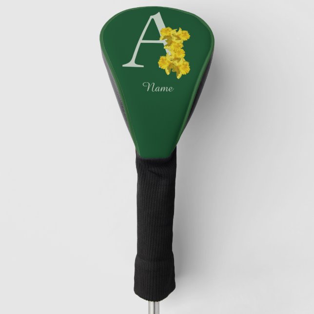 Initial A Ihr Name Golf Headcover (Vorderseite)