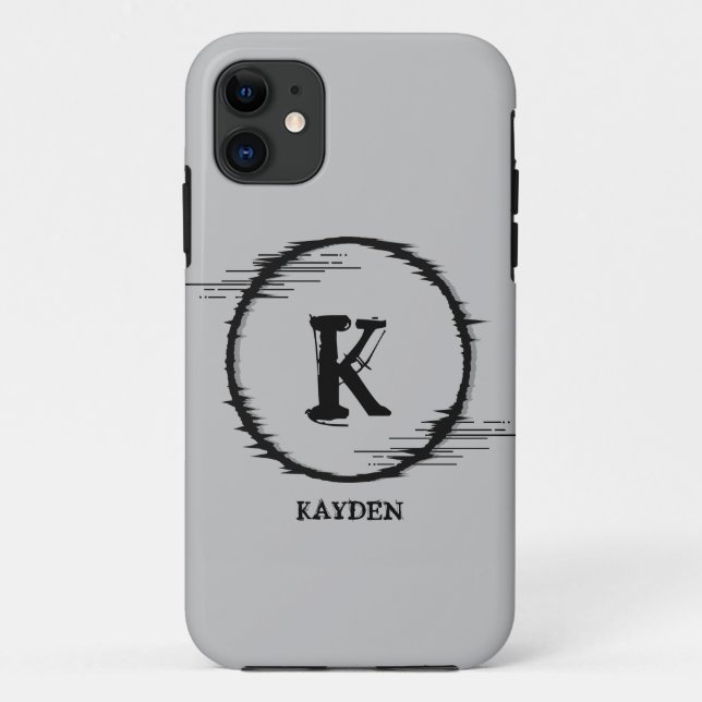 Initial ändern, Distorted Circle hinzufügen (lösch Case-Mate iPhone Hülle (Rückseite)
