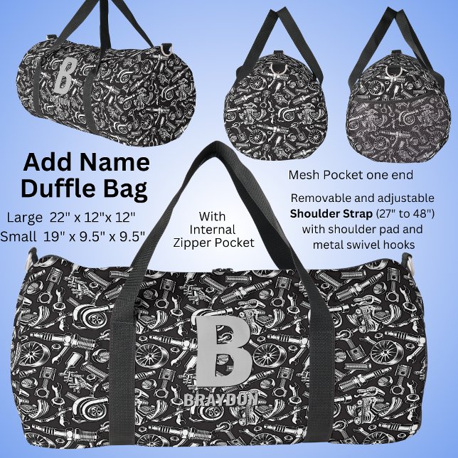 Initial ändern, Name hinzufügen (löschen), Autotei Duffle Bag (Von Creator hochgeladen)