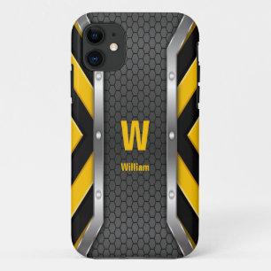 Initial ändern, Name hinzufügen (löschen), Gelbe S Case-Mate iPhone Hülle