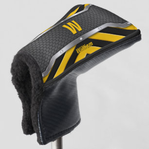 Initial ändern, Name hinzufügen (löschen), Gelbe S Golf Headcover
