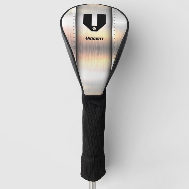 Initial ändern, Name hinzufügen (löschen), Metalls Golf Headcover (Vorderseite)
