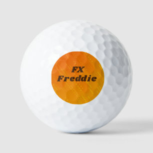 Initial ändern, Name hinzufügen (löschen),  orange Golfball