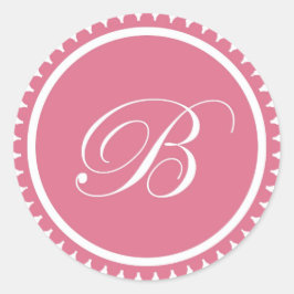 Initial-B-Prinzessin-Siegel-Gastgeschenk Runder Aufkleber