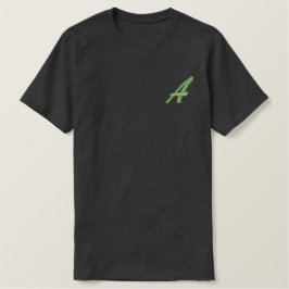 Initial bestickte Letter A Monogram Besticktes T-Shirt