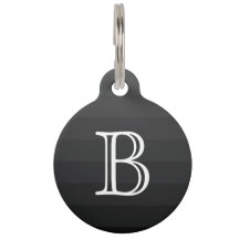 Initial Black Gray Shades Monogram