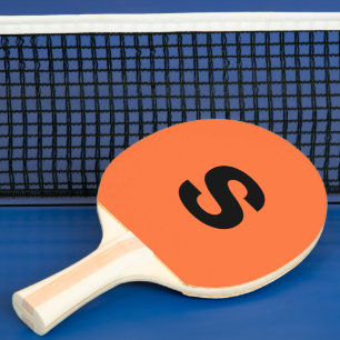 Initial Burnt Orange für benutzerdefinierte Monogr Tischtennis Schläger