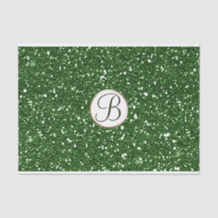 Initial Custom Glitzer Sparkle Glam Monogram Seidenpapier