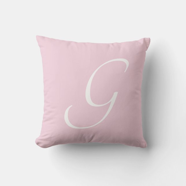 Initial Custom Letter G Monogram Kissen (Vorderseite)