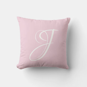 Initial Custom Letter J Monogram Kissen