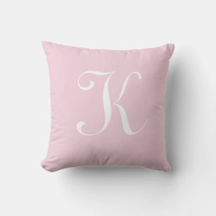 Initial Custom Letter K Monogram Kissen