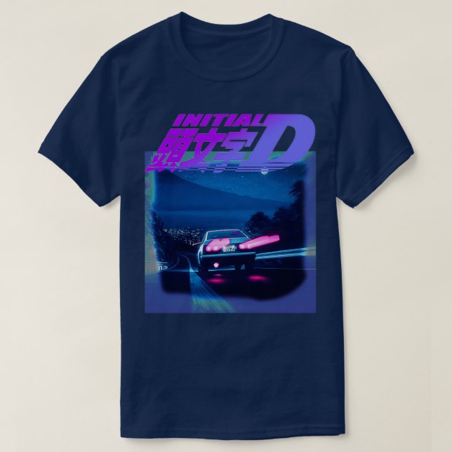 Initial D Neon AE86 T-Shirt (Design vorne)
