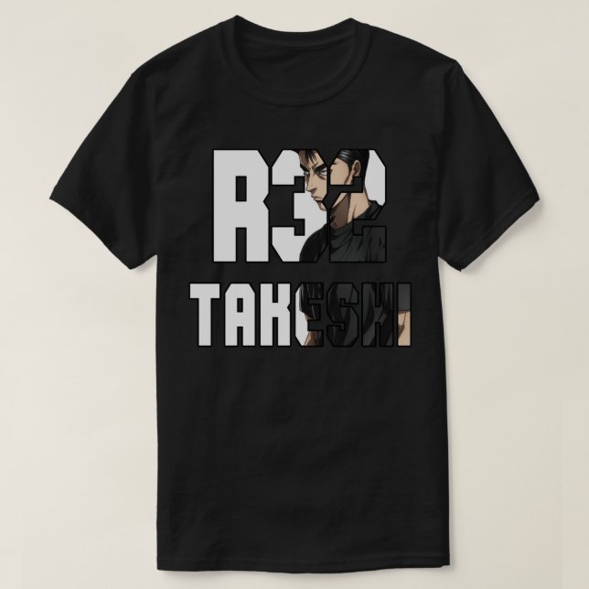 Initial D Takeshi Nakazato R32 1 T-Shirt (Design vorne)
