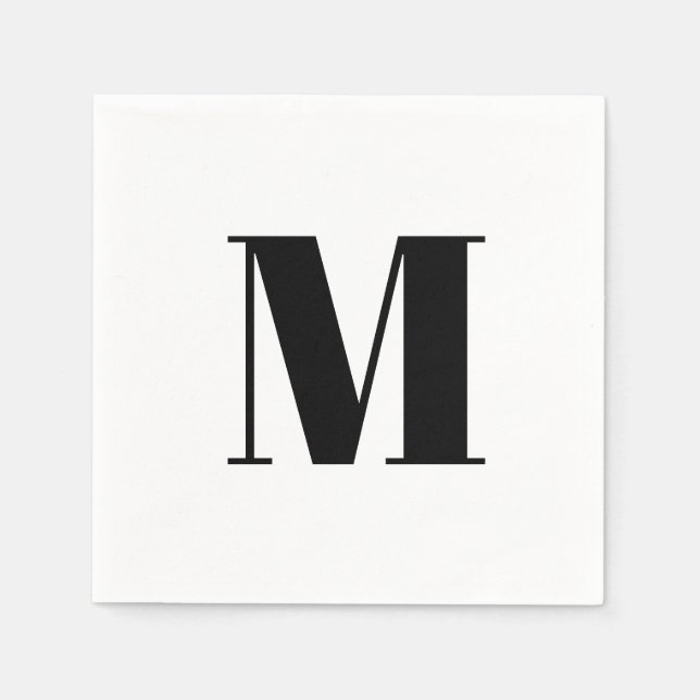 Initial des Serif-Monogramms Serviette (Vorderseite)