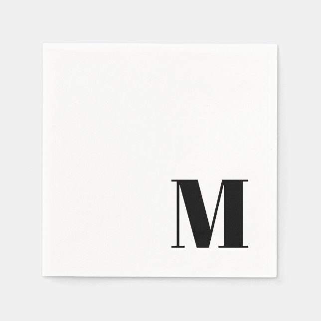 Initial des Serif-Monogramms Serviette (Vorderseite)