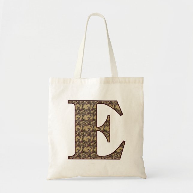 Initial E Elegant Tragetasche (Vorne)