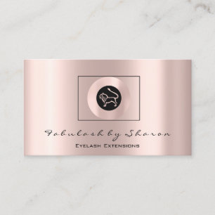 Initial Fashion Blogger Rose Logo Zodiac LIon Visitenkarte