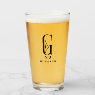 Initial G der Klasse Monogram mit bearbeitbarem Na Glas
