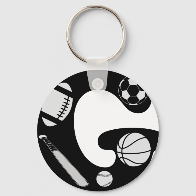 initial G Schlüsselanhänger (Vorderseite)