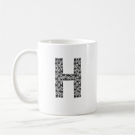 Initial H Personalized Coffee Mug Gift Kaffeetasse