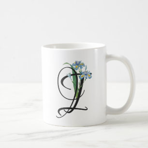 Initial I, Vintag Iris Coffee Tasse