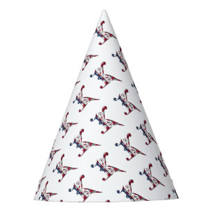 Initial K Mit Monogramm American Flag Color Elegan Partyhütchen