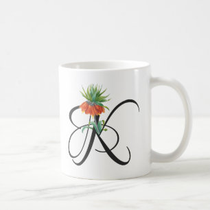 Initial K, Vintag Kaisers Crown Coffee Tasse