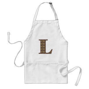 Initial-L-Elegant Schürze