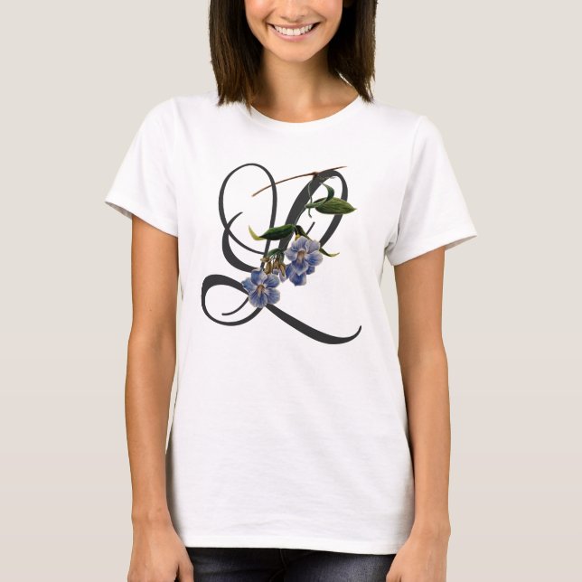 Initial L, Vintag Laurel Clockvine T - Shirt (Vorderseite)