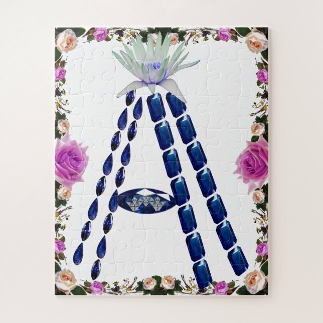 Initial Letter A, Monogram Modern Stylish Trendy (Vertikal)