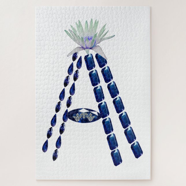 Initial Letter A, Monogram Modern Stylish Trendy (Vertikal)