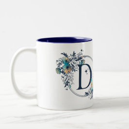 Initial - Letter D Zweifarbige Tasse