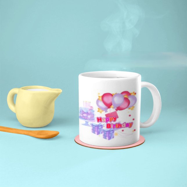 Initial Letter KTeal Monogram Modern-happybirthday Tasse (Von Creator hochgeladen)