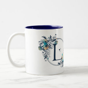 Initial - Letter L Zweifarbige Tasse