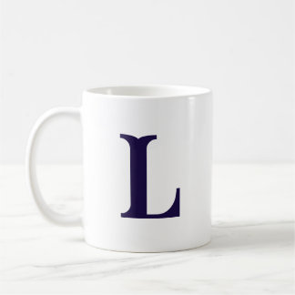 Initial Letter Mit Monogramm Modern Stylish Letter Kaffeetasse