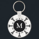 Initial Letter Monogram Key Chain: : Schwarz Schlüsselanhänger<br><div class="desc">Lassen Sie Ihr Initial Letter Set auf einem künstlerischen Hintergrund laufen,  um Ihren Monogram Schlüsselanhänger trendig und einzigartig zu machen.</div>