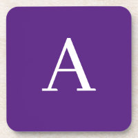 Initial Letter Monogram Modern Style Purple
