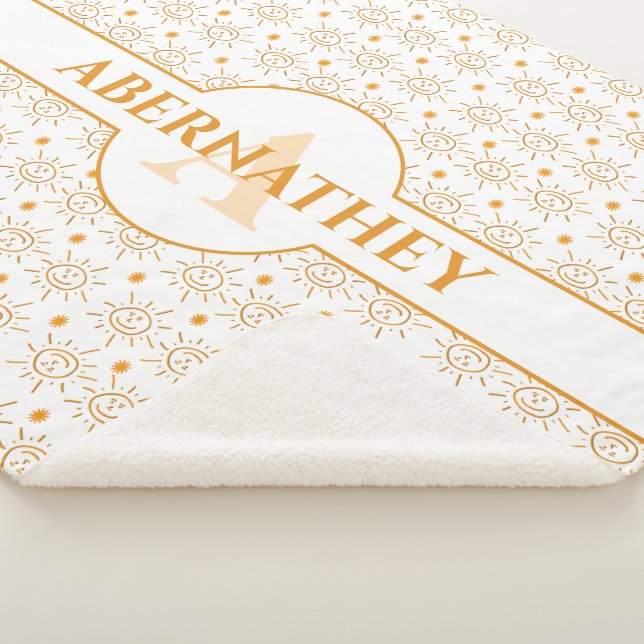 Initial Letter Monogram & Name Hand Drawn Sun Sherpadecke (3/4)