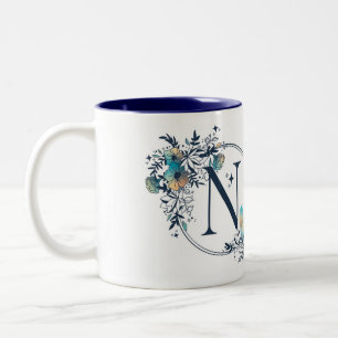 Initial - Letter N Zweifarbige Tasse