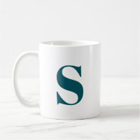 Initial Letter Trendy Monogram Modern Stilvoll Coo